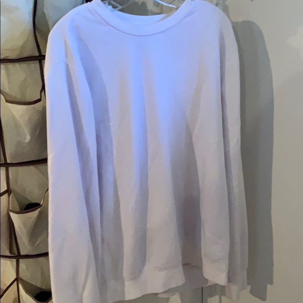 White plain sweater